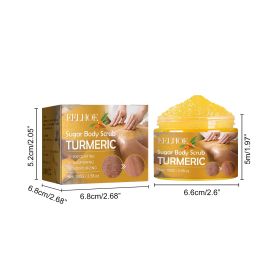EELHOE Turmeric Body Scrub Lightens Acne Marks, Moisturizes, Refreshes, Smoothes, Rejuvenates, Cleanses & Exfoliates Body Scrubs (Option: 1pcs)